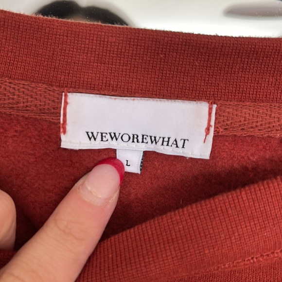 Size L We Wore What Cropped Sweatshirt - Picture 2 of 2